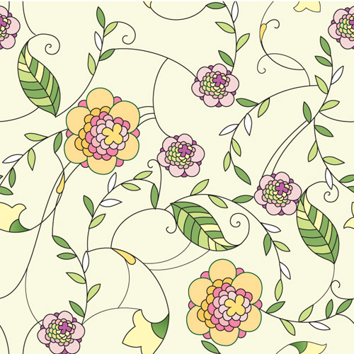 free vector Handpainted pattern vector fashion
